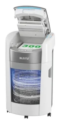 Niszczarka Leitz IQ Optimax AutoFeed 300, P5, 300 kartek, 25 l kosz