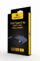 GEMBIRD ADAPTER USB TYPU C NA HDMI + VGA NA KABLU SZARY (OUTLET)