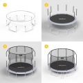 REBEL ACTIVE TRAMPOLINA PRO 8FT/244CM, SIATKA, DRABINKA RBA-8001 (OUTLET)