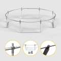 REBEL ACTIVE TRAMPOLINA PRO 8FT/244CM, SIATKA, DRABINKA RBA-8001 (OUTLET)