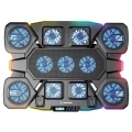 RAMPAGE GAMINGOWA PODSTAWKA CHŁODZĄCA POD LAPTOP GLACIER 14–17” 2600RPM BLACK