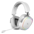 RAMPAGE SŁUCHAWKI BEZPRZEWODOWE NAUSZNE RETSU BT 2.4G RGB WHITE