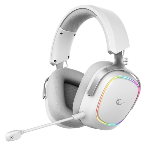 RAMPAGE SŁUCHAWKI BEZPRZEWODOWE NAUSZNE RETSU BT 2.4G RGB WHITE
