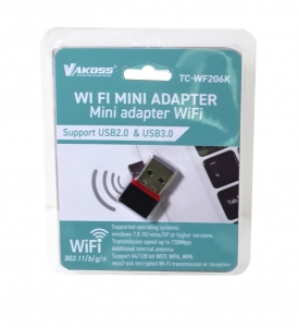VAKOSS USB KARTA SIECIOWA WIFI 2.4GHZ USB 2.0