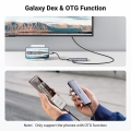 Adapter Ugreen CM512 90568 USB-C - 2x USB-A 3.0 / HDMI / RJ45 / czytnik kart SD i TF / USB-C PD 100W - szary