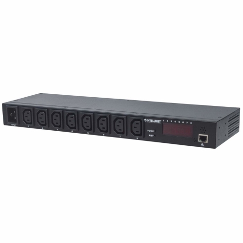INTELLINET LISTWA ZARZĄDZALNA PO IP 19" 1U, 8X C13
