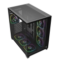 RAMPAGE OBUDOWA PC ZE SZKŁEM HARTOWANYM SEALITE 7X WENTYLATOR ARGB PWM BLACK