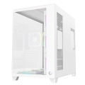 RAMPAGE OBUDOWA PC ZE SZKŁEM HARTOWANYM SEALITE 7X WENTYLATOR ARGB PWM WHITE