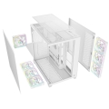 RAMPAGE OBUDOWA PC ZE SZKŁEM HARTOWANYM SEALITE 7X WENTYLATOR ARGB PWM WHITE