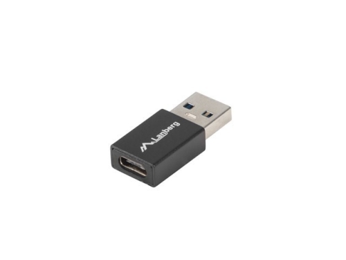 LANBERG ADAPTER USB-C(F) 3.1->USB-A(M) OTG CZARNY