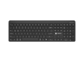 NATEC KLAWIATURA TANG US BEZPRZEWODOWA BT + 2.4GHZ CICHA SLIM CZARNA