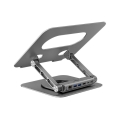 UNITEK PODSTAWKA POD LAPTOP Z HUB USB-C 5W1 2X USB-A HDMI 2.0 RJ45 PD100W