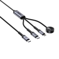 UNITEK KABEL USB-C 3W1 USB-C + LIGHTNING + AW, PD 100W 480 MBPS 1,2M