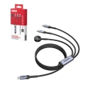 UNITEK KABEL USB-C 3W1 USB-C + LIGHTNING + AW, PD 100W 480 MBPS 1,2M